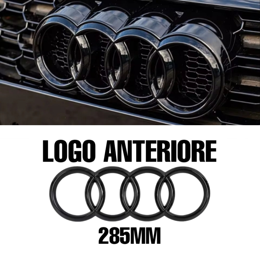 logo anteriore 285mm nero lucido