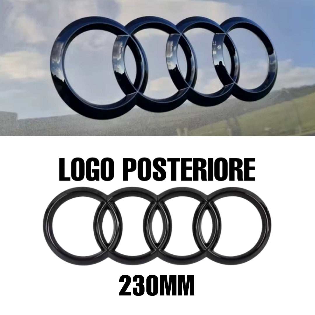 logo posteriore 230mm nero lucido