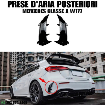 PRESE D'ARIA POSTERIORI PER MERCEDES CLASSE A W177 - NERE